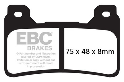 TRINKELĖS STABDŽIŲ EBC GPFAX390HH TOROWE/PROFESJONAL 