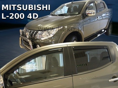 DEFLECTORES HEKO MITSUBISHI L200 V DE 2015 4 PIEZAS  