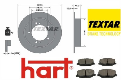 Textar 92237300 диск тормозная фото №1