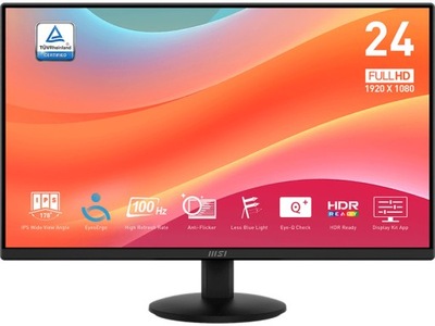 Monitor MSI Pro MP242L 23.8" 1920x1080px IPS 100Hz 1 ms