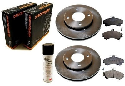 Тормозные диски тормозные колодки forfour mitsubishi colt vi 04- перед фото №1