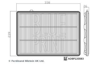 FILTER AIR ADBP220083  