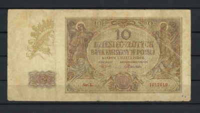 BANKNOT 10 złotych 1940