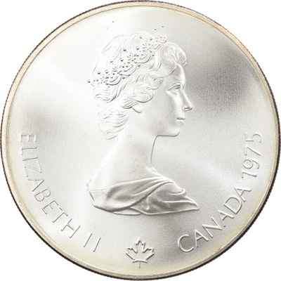 Moneta, Canada, Elizabeth II, 5 Dollars, 1975, Roy