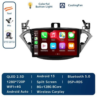 NAVEGACIÓN GPS PARA OPLA CORSA E 2014-2019 RADIO DE AUTOMÓVIL STEREO BEZPRZEWODOWE CARPLAY  