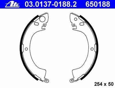 ZAPATAS DE TAMBOR DE FRENADO MITSUBISHI L200 -96, L300 81-,PAJERO  