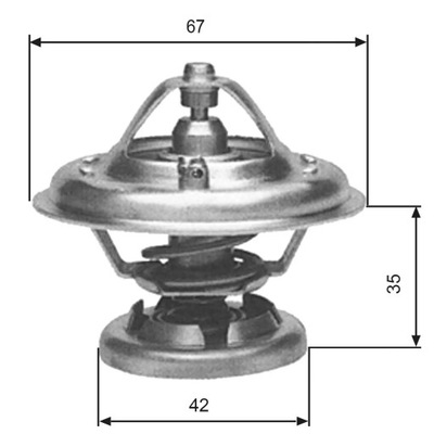 GATES TH12680G1 ТЕРМОСТАТ, СЕРЕДИНА ОХЛАЖДАЮЧАЯ