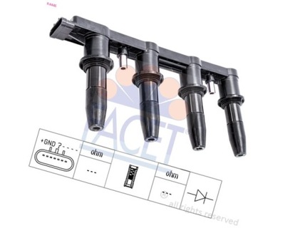 Катушка зажигания - facet 9.6445 фото №1