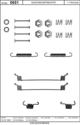 HART 223489 PRODUIT DE REMPLACEMENT RESSORTS MONTAGE SABOTS HAMULC QUICK BRAKE 0651 CITROE - milautoparts-fr.ukrlive.com