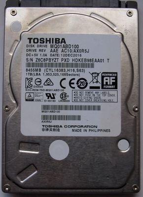 dysk Toshiba 1TB 2.5"