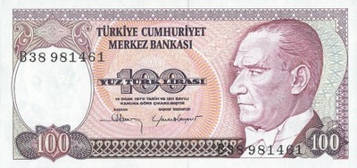 Turcja - 100 Lirasi - 1984 - P194a - St.1