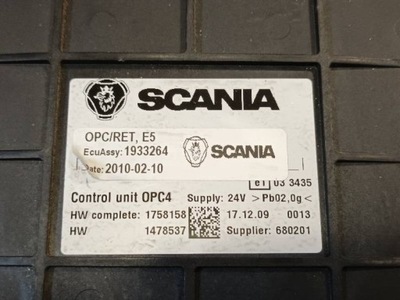 Блок керування opc 4 ret e5 scania r 1758158 фото №1