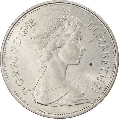 Wielka Brytania, Elizabeth II, 10 New Pence, 1968,