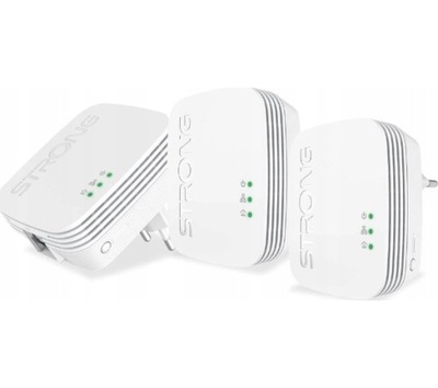 Transmiter sieciowy Powerline Strong 600 Triple Mini
