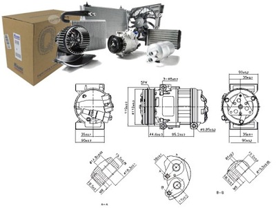 COMPRESOR DE ACONDICIONADOR NISSENS 890055 ALFA GIULIETTA 10- NISSENS  