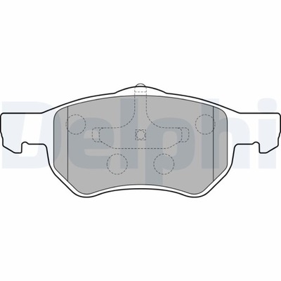 DELPHI LP1818 JUEGO ZAPATAS HAMULCOWYCH, FRENOS TARCZOWE  
