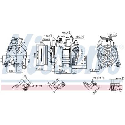 КОМПРЕСОР КОНДИЦІОНЕРА NISSENS 890397