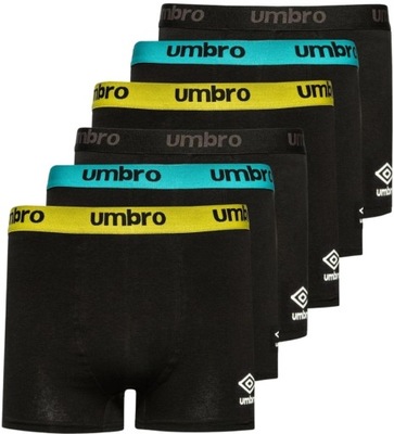 Bokserki majtki męskie Umbro Blackford 6 par XL