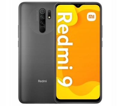 XIAOMI REDMI 9 4/64GB SZARY KOMPLET