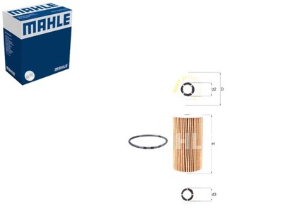 FILTER OILS JAGUAR LAND ROVER MAHLE  