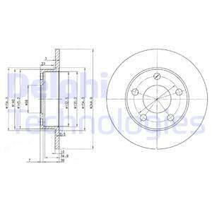 DISCO DE FRENADO DELPHI BG2520  