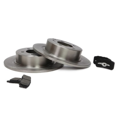 Набор диск i тормозных колодок тормозных задняя citroen c4 aircross фото №1