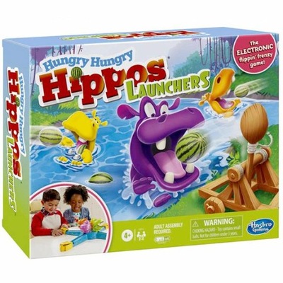 Hasbro - Gra Głodne hipcie z wyrzutnią E9707