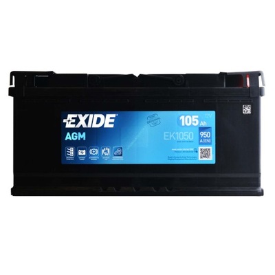 EXIDE EK1050 Start-Stop AGM 12V 105Ah 950A