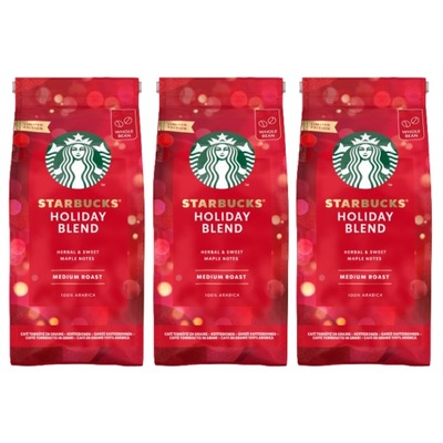 Kawa ziarnista Starbucks Holiday Blend 3x 190g