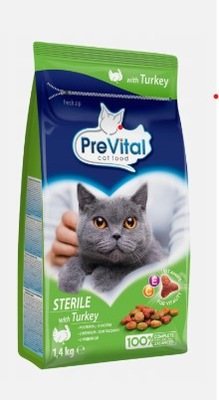 Sucha karma dla kota Prevital INDYK dla kotów sterylizowanych 1,4kg+VIT
