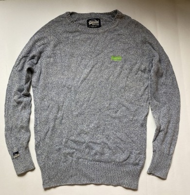 Superdry Super dry ORYGINALNY BAWEŁNIANY SWETER /L