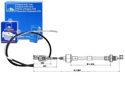 ATE ТРОС ЗЧЕПЛЕННЯ OPEL CORSA B 1.0 11.96-09.00 AT