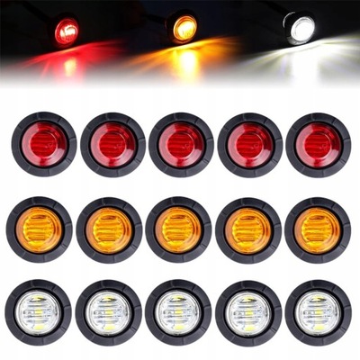 15X FAROS LUZ DE POSICIÓN DE CERCO DIODOWE 3LED 12V/24V  