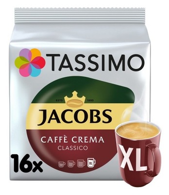 KAPSUŁY Z KAWĄ TASSIMO Jacobs Caffe Crema XL