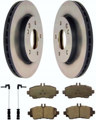 Тормозные диски + тормозные колодки перед mercedes a w168 вентилируемые фото №1