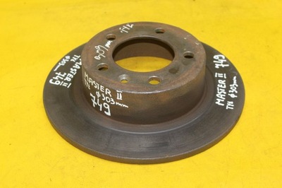 Диск гальмівна задня renault master ii lift opel movano фото №1