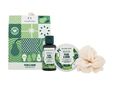 The Body Shop Pears Share Żel 60ml + Masło + Myjka