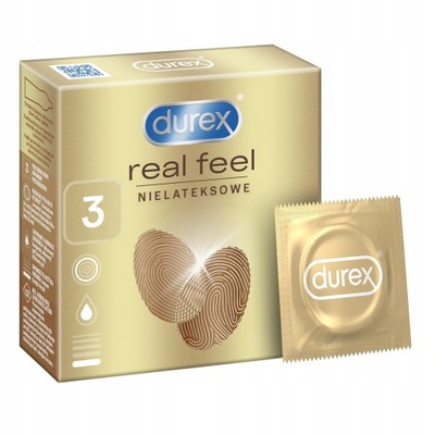 DUREX REAL FEEL Prezerwatywy nie-lateksowe 3 szt