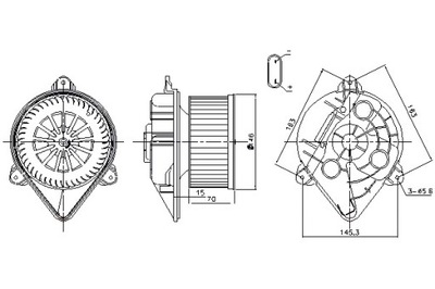 NISSENS VENTILADOR SOPLADORES NISSAN PRIMASTAR OPEL VIVARO A RENAULT  