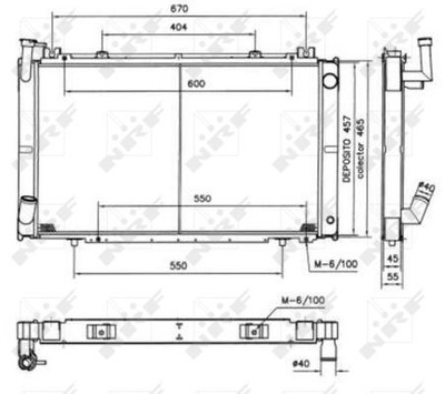 РАДИАТОР NISSAN PATROL 2,8TD 52154