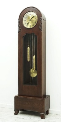Antyk, piękny zegar stojący typu baba lata 30-te PO RENOWACJI