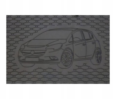 Гумовий мат do багажника opel corsa d 07- 2007- фото №1