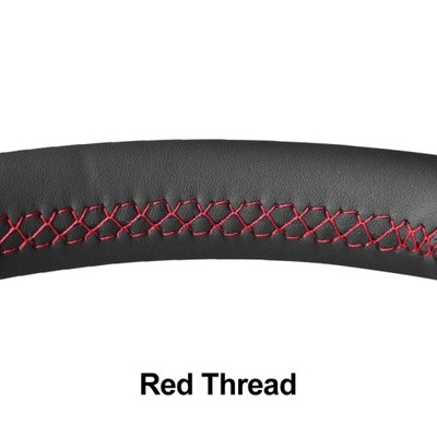 RED THREADBLACK PU SZTUCZNE DE CUERO RUEDAS STERUJACE SAMOCHODEM PARA MERCEDES  