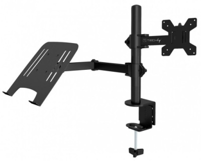 Techly Regulowany Uchwyt Biurkowy do Monitora 13-32" i Laptopa 12-17"