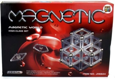 Klocki magnetyczne Magnetic - 84 elementy OPIS