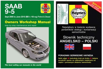 SAAB 9-5 (2005-10) 95 MANUAL REPARACIÓN I EKSPLOATACJI HAYNES +GRATIS 24H  