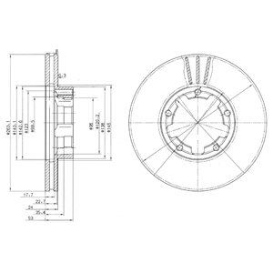 ДИСКИ ТОРМОЗНЫЕ ТОРМОЗНЫЕ DELPHI BG3245