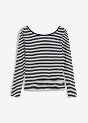 BPC SHIRT Z DŁUGIM RĘKAWEM W MODNY WZÓR W PASKI 44/46