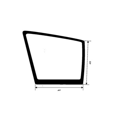 szyba boczne prawa dolna JCB 8080, 8085 827/80289