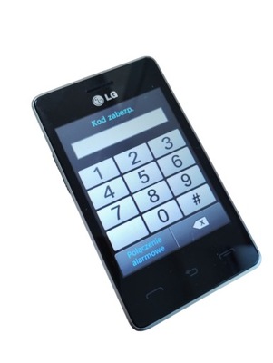 CZARNY SMARTFON LG T375